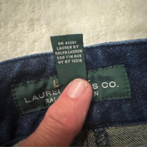 Vintage Y2K Lauren Ralph Lauren Jeans Wide Leg Denim Capris Sailor Pants Size 10 - Picture 6 of 6